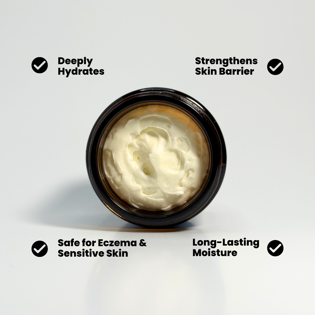 Grass-fed tallow balm texture – natural moisturizer for eczema relief